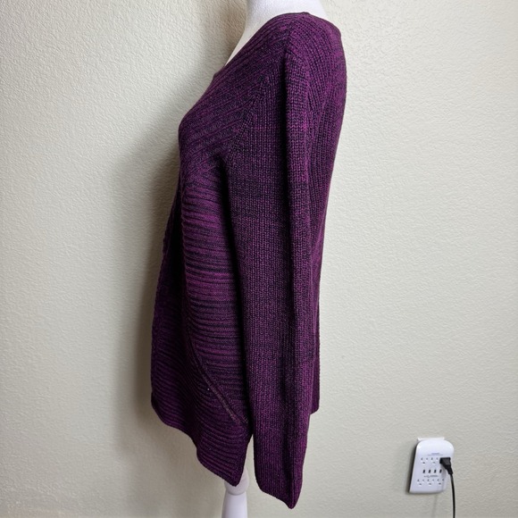 Dana Buchman Women's Sweater Size M Fuchsia/Black Long Sleeve - Picture 5 of 8